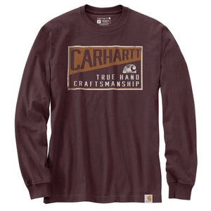 'Carhartt' Men's Heavyweight Craftsmanship Graphic T-Shirt - Port