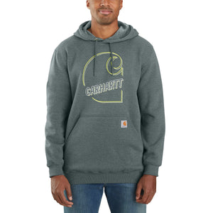 Carhartt Loose Fit Midweight Hoodie- Heathered Chive