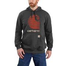 'Carhartt' Men's Rain Defender® Midweight Graphic Hoodie - Carbon Heather
