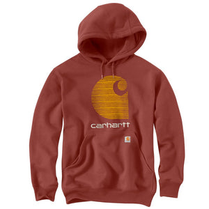 'Carhartt' Men's Rain Defender® Midweight Graphic Hoodie - Henna