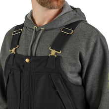 'Carhartt' Men's Loose Fit Firm Duck Insulated Biberall-Level 4 Extreme Warmth Rating - Black