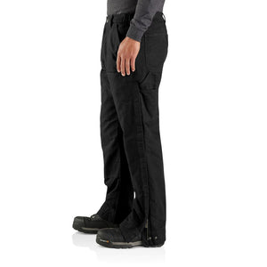 'Carhartt' Men's Loose Fit Washed Duck Insulated Pant-Level 4 Warmer Rating - Black