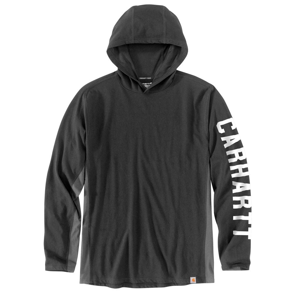 'Carhartt' Men's Force Midweight Hooded T- Shirt - Carbon Heather
