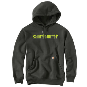 'Carhartt' Men's Rain Defender® Midweight Logo Graphic Hoodie - Peat