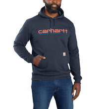 'Carhartt' Men's Rain Defender® Midweight Logo Graphic Hoodie - Navy