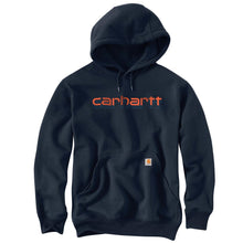 'Carhartt' Men's Rain Defender® Midweight Logo Graphic Hoodie - Navy