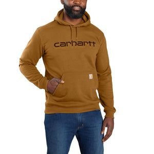 'Carhartt' Men's Rain Defender® Midweight Logo Graphic Hoodie - Carhartt Brown