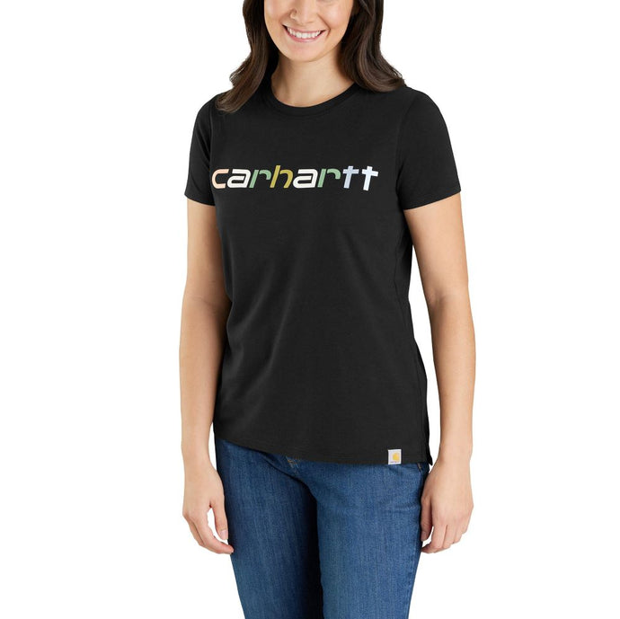 'Carhartt' Women's Lightweight Logo Graphic T-Shirt - Black