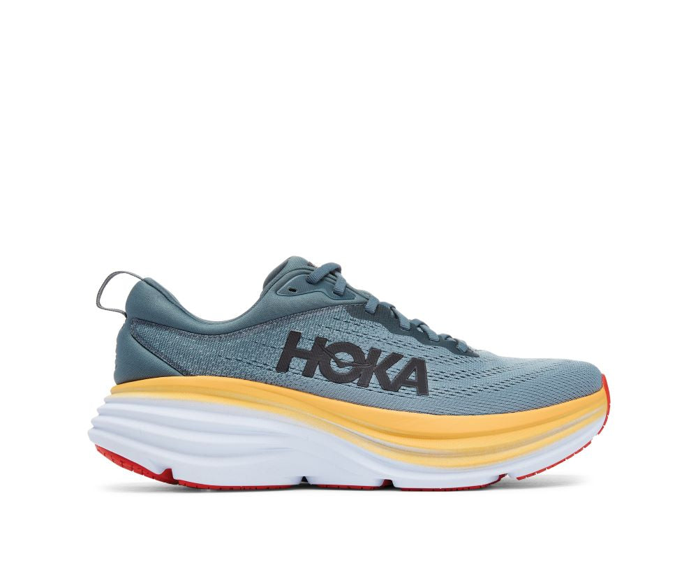 HOKA' Men's Bondi 8 - Goblin Blue / Mountain Spring (X-Wide