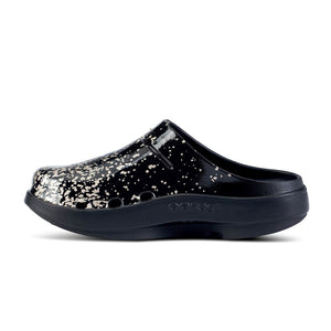 'OOFOS' Women's OOcloog Clog Limited Edition - Black / Champagne Pop