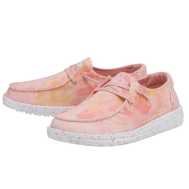Hey Dude Shoes Womens Wendy Linen - Pink Size 11
