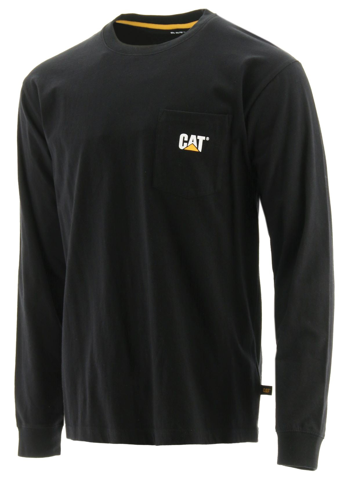 'Caterpillar' Men's Trademark Pocket T-Shirt - Black