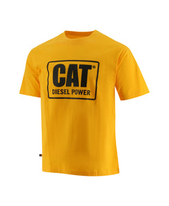 'Caterpillar' Men's Diesel Power Tee - Yellow / Black