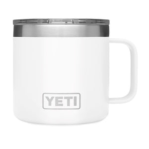 'Yeti' 14 oz. Rambler Mug w/Magslider Lid - White