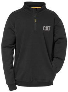 'Caterpillar' Men's Canyon 1/4 Zip Sweatshirt - Black