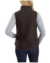 'Carhartt' Women's Washed Sherpa Lined Vest - Dark Brown