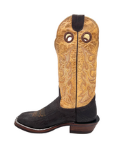 'Hondo Boots' Men's 14" Nubuck Bullhide Square Toe - Brown
