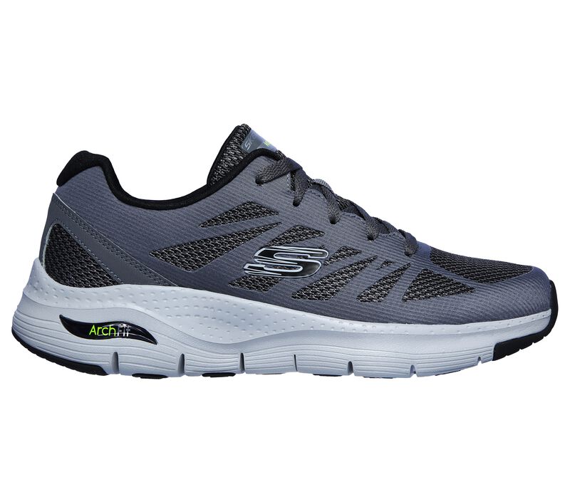 stad viel borstel Skechers' Men's Arch Fit-Charge Back - Charcoal / Black (Extra Wide) –  Trav's Outfitter