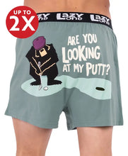 'Lazy One' Men's Looking At My Putt? Boxer - Teal