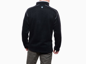 'Kuhl' Men's Europa™ 1/4 Zip Sweater - Black