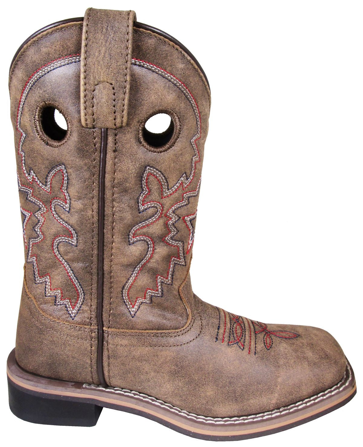 'Smoky Mountain' Youth Canyon Western Square Toe - Vintage Brown
