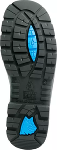 'Steel Blue' Men's 6" Argyle Side Zip ESD Steel Toe - Black
