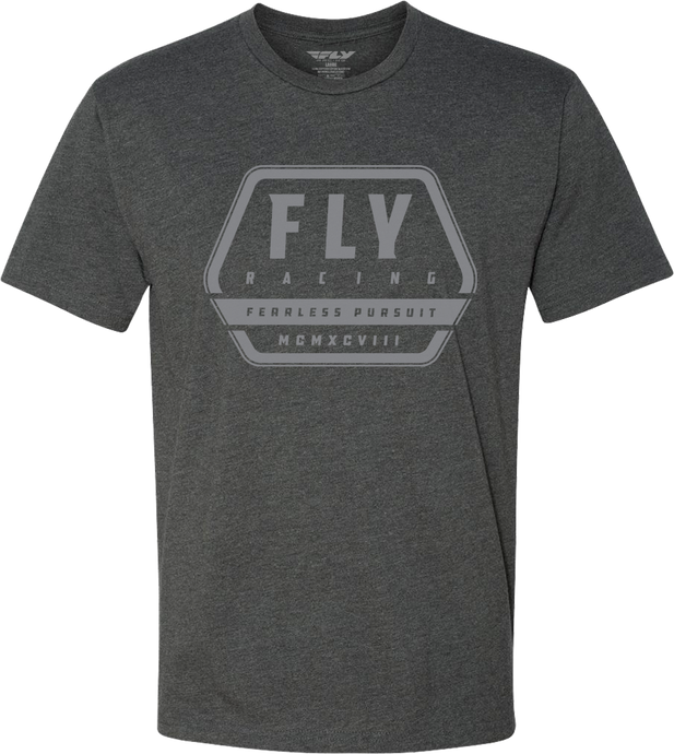 'Fly Racing' Men's Fly Track Tee - Charcoal