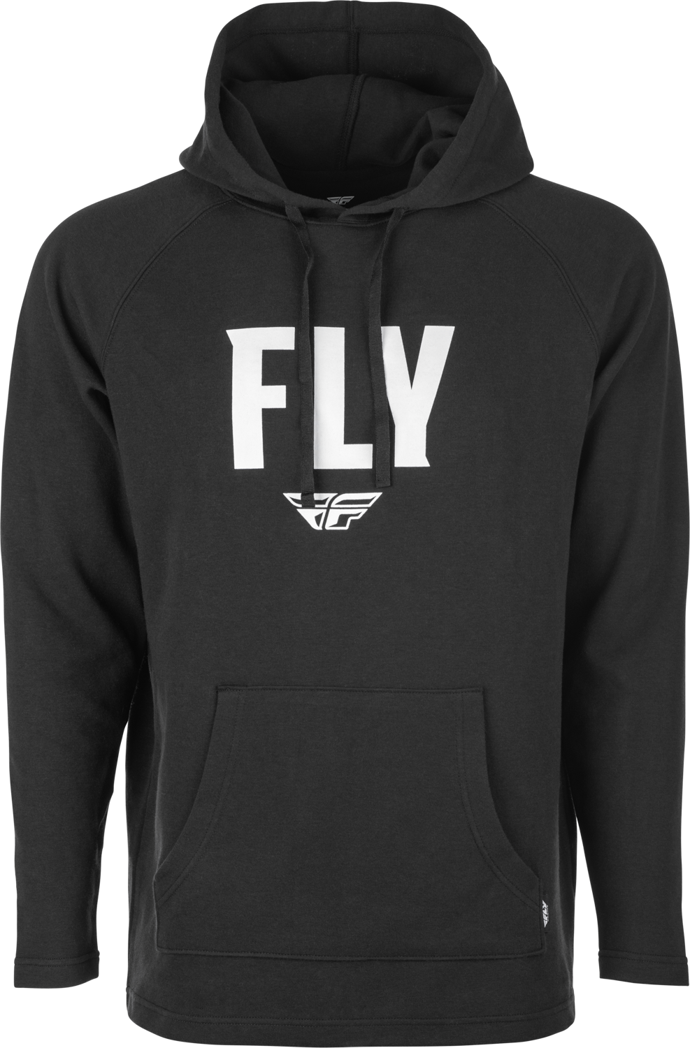 'Fly Racing' Men's Fly Weekender Pullover Hoodie - Black / White