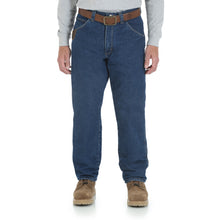 'Wrangler' Men's Quilt Lined 5 Pocket Jeans - Antique Indigo