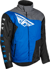 'Fly Racing' Men's SNX Pro WP Jacket - Black / Grey / Blue