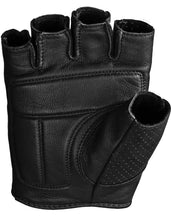 'Highway 21' Men's Half Jab Perforated Glove - Black