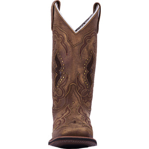 'Laredo' Women's 11" Spellbound Western Square Toe - Tan