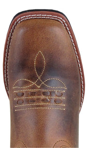 'Smoky Mountain' Women's 9" Shelby Western Square Toe - Brown Waxed Distress