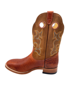 'Boulet' Men's 12" Western Round Toe - Utta Whisky / Grizzly Tan
