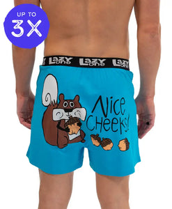 'Lazy One' Men's Nice Cheeks Boxer - Blue