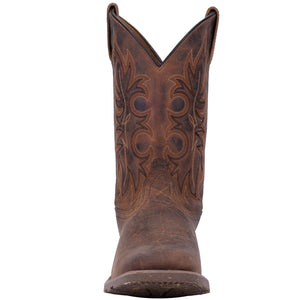 'Laredo' Men's 11" Rancher Stockman Western Square Toe - Rust / Brown