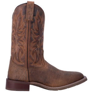 'Laredo' Men's 11" Rancher Stockman Western Square Toe - Rust / Brown