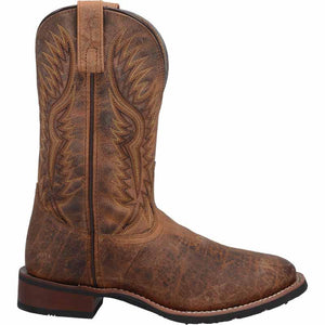 Laredo Men's Deuce Cowboy Boot - Full Grain Leather, Broad Square Toe