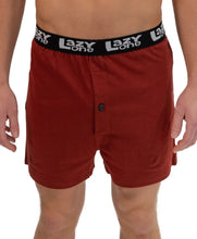 'Lazy One' Men's Butt Nugget Boxer - Brick Red