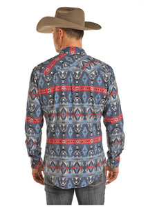 'Rock & Roll' Dale Brisby Aztec Snap Shirt - Aztec