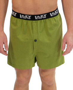 'Lazy One' Men's Stud Puffin Boxer - Green