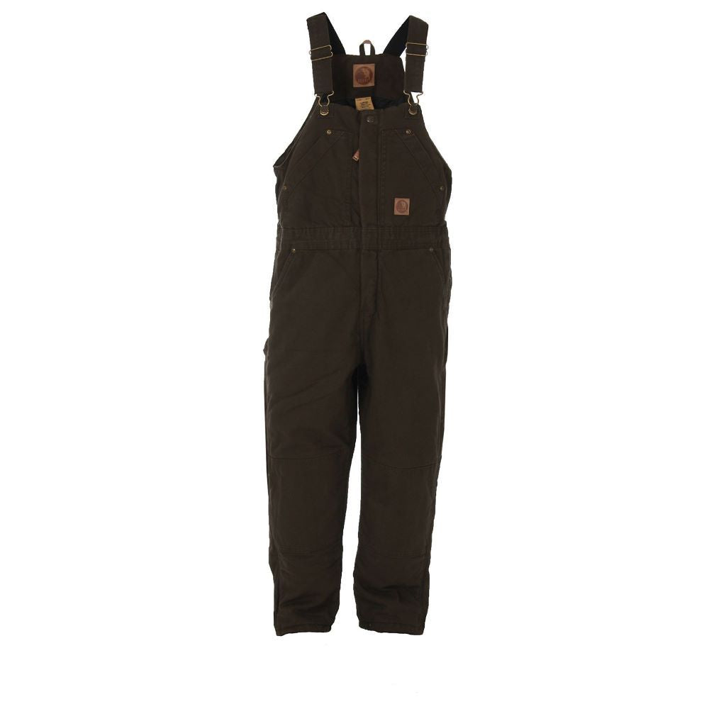 'Berne' Youth Washed Insulated Bib Overall - Bark