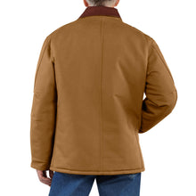 'Carhartt' Men's Loose Fit Firm Quilt Lined Duck Insulated Traditional Coat - Carhartt Brown