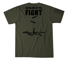'Howitzer' Men's Never Out Of The Fight Short Sleeve Tee - Surplus Green
