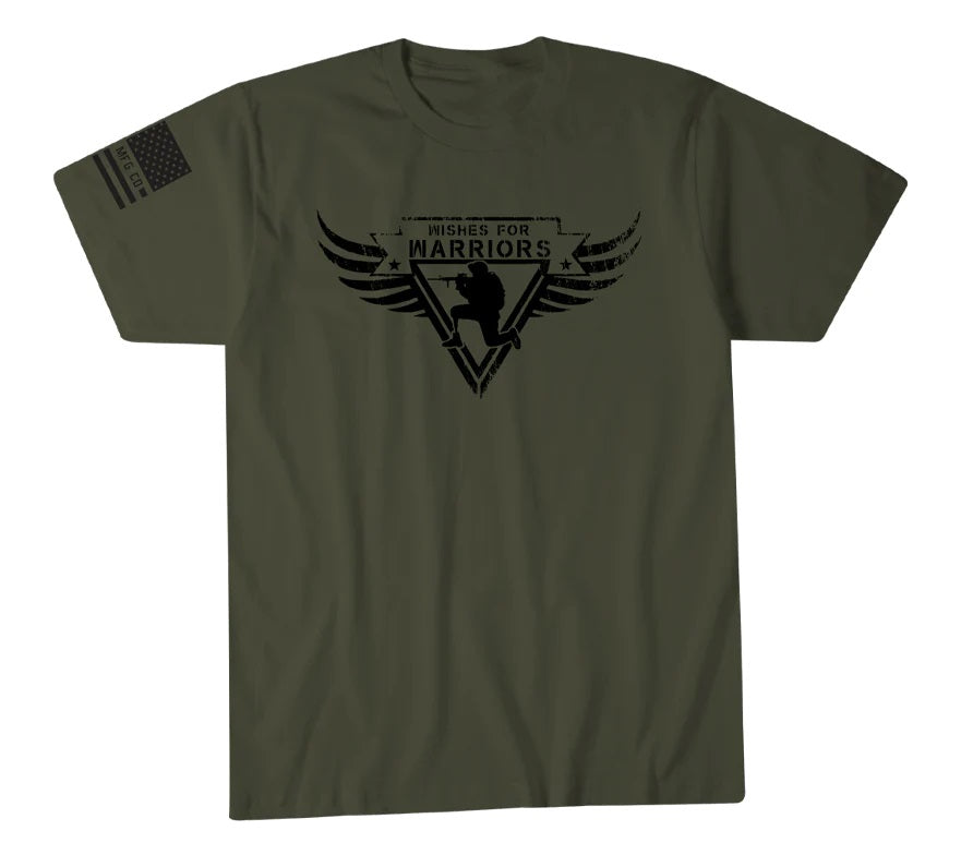 'Howitzer' Men's Never Out Of The Fight Short Sleeve Tee - Surplus Green