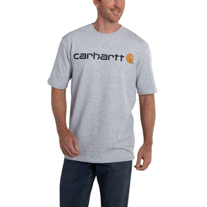 'Carhartt' Men's Heavyweight Logo T-Shirt - Heather Gray