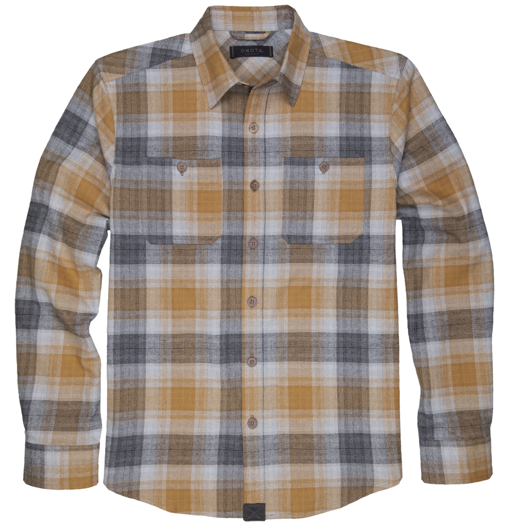 Dakota Grizzly Men s Grant Button Down Flannel Nugget Trav s