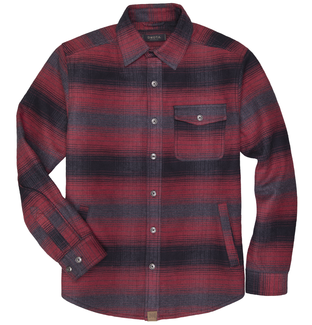 'Dakota Grizzly' Men's Wade Zip/Button Front Shirt Jacket - Stag