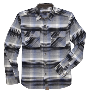 'Dakota Grizzly' Men's Turk Flannel Button Down - Icicle