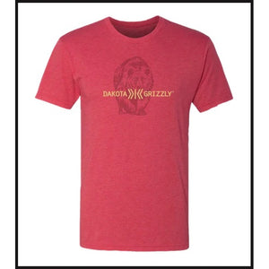 'Dakota Grizzly' Men's Prowling Bear T-Shirt - Red